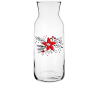 Karafa 1000ml Vianočná ruža GLASMARK