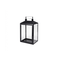 Kovový lampáš BLACK small 20,5x12,5x28cm