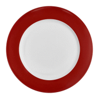 Dezertný porcelánový tanier Aura Red 19 cm AMBITION