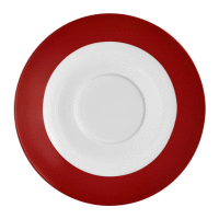 Porcelánová podšálka Aura Red 15,5 cm AMBITION