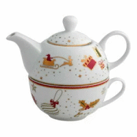 Porcelánový čajník so šálkou ALLELUJA