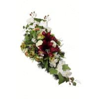 Aranžmán betón 334 XL Hortenzia 70x33 cm