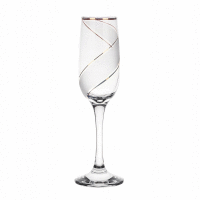 Pohár na šampanské 200ml zlatý pás GLASMARK