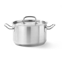 Hrniec nízky s pokrievkou KITCHEN LINE 20cm/3,5 l HENDI