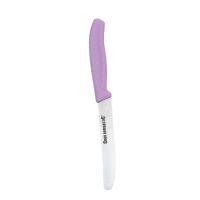Nerezový nôž s vrúbkovaným ostrím fialový ALVARAK