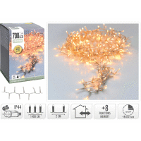 Svetlá LED Microcluster 700LED WW 14m