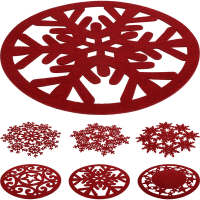 Vianočné prestieranie okrúhle 38cm červené 6 druhov