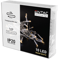 Svetelný reťazec 10 LED light WW 1,3m IP20 ENTAC