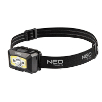 Batéria USB čelovka 250 lm COB LED + senzor pohybu NEO TOOLS