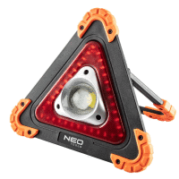 Akumulátorová lampa + výstražný trojuholník 2 v 1 NEO TOOLS