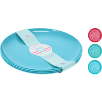 Tanier plastový set 4ks 21cm 3 farby