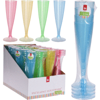 Pohár na šampanské PP 130ml 4ks