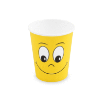 Papierový pohár SMILING FACE O80mm 280ml [10 ks] PARTY GASTRO