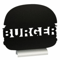 Stolná tabuľka so stojanom BURGER 25x27 cm + 1 popisovač SECURIT PRO