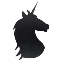 Popisovacia tabuľa UNICORN 49x30cm BLACK + biely popisovač SECURIT