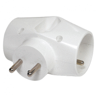 Zásuvka EMOS P0023, rozbočovacia, biela, 2×2P+PE+1×2P,230V