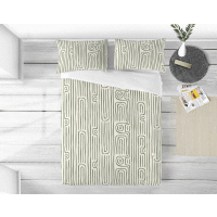 Obliečky Perkal SORRENTO Olive 70x90 + 140x200 cm