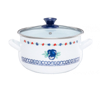 Hrniec smaltovaný KALINA 20cm 3,8L EMALIA OLKUSZ