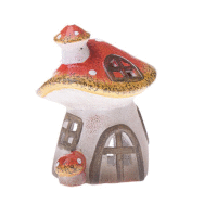 Svietnik keramika Hríbový domček 16,3cm