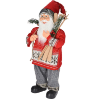 Santa s lyžami 80cm