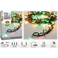 LED svetielka 120LED 3color