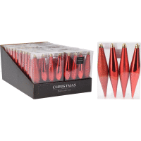 Závesné cencúle set RED 4ks