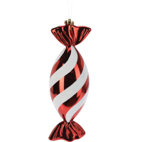 Vianočná dekorácia CANDY 30cm RED