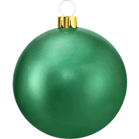 XMAS BALL nafukovacia 45cm GREEN
