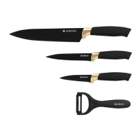 Sada nožov ORO 4ks black-gold AMBITION