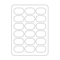 Forma na laskonky - Ovály 40x29cm (8x5cm)