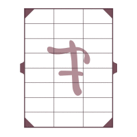 Naznačovač rezu - obdĺžnik 8x4cm (3x8 - 24x32cm)