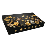 Krabička na vianočné pečivo Jumbo 36x22x5cm black/gold ALVARAK