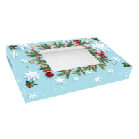 Krabička na vianočné pečivo Jumbo 36x22x5cm modrá ALVARAK