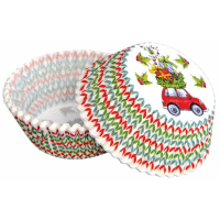 Košíčky na muffiny 50ks xmas autíčko ALVARAK