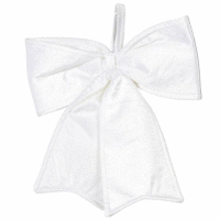 Mašľa VELVET 34x32 cm WHITE