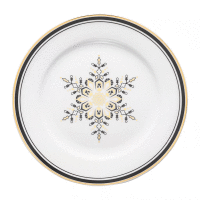 Vianočný dezertný tanier Art Deco Stars Vločka 19 cm AMBITION