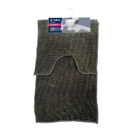 Kúpeľňový set 2ks podložky 50x45 a 50x80cm grafit JOTTA