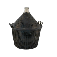 Demižón 15l sklo, v plaste KLC