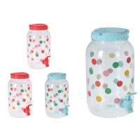 Nádoba s kohútikom 3.75 L 3 druhy DOTS plast