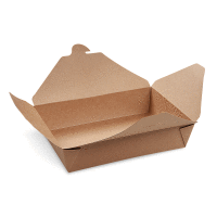 Food box (PAP/PE) nepremastiteľný kraft ´L´ 195x138x48mm 1400ml (50ks)