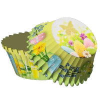 Papierové košíčky na Muffiny a cupcakes 50ks veľká noc ALVARAK