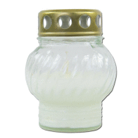 Kahanec klasik sklenený 11cm zalievaný 40g 9h biely