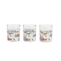 Detail - Sviečka v skle 7x8cm XMAS 3 druhy Sviečka v skle 7x8cm XMAS 3 druhy