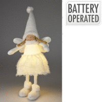 Dievča anjel 69cm LED WHITE