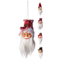 Detail - Santa hlava závesná 35cm, 4 druhy Santa hlava závesná 35cm, 4 druhy