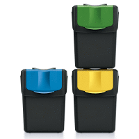 Detail - Odpadkový kôš 60L, 3x20L na triedený odpad Odpadkový kôš 60L, 3x20L na triedený odpad