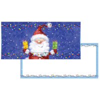 Darčeková obálka na peniaze pre deti SANTA 21x10cm ALVARAK