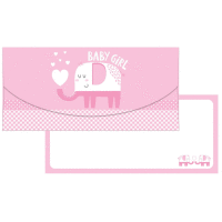 Darčeková obálka na peniaze BABY GIRL 21x10cm ALVARAK