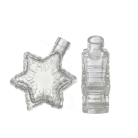 Fľaša Snehová vločka 0,2 l bezfarebná