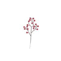 Vianočný pik s červenými bobuľami 30cm